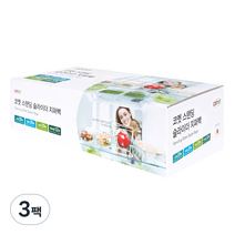 코멧 슬라이더 지퍼백 4종믹스 소형20매+중형20매 +대형20매+특대형 12매, 3팩