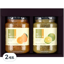 ORGA 제주 액상차 선물 세트, 한라봉차 550g + 청귤차 550g, 2세트