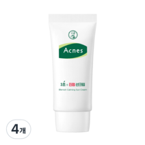 아크네스 3초 진정 선크림 SPF 50+ PA++++, 4개, 50ml