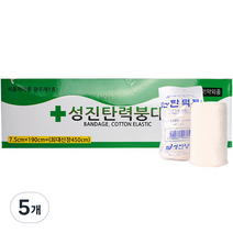 성진 탄력붕대 7.5 x 190 cm, 12개입, 5개