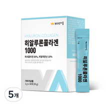 VV 히알루론산 콜라겐 1000, 30g, 5개