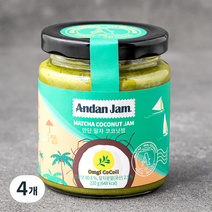 안단잼 말차 코코넛잼, 220g, 4개