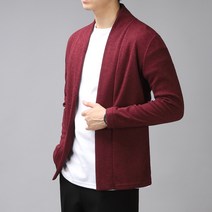 더맨쉽 남성용 데일리 오픈 숄 베이직 가디건 DLTGT23013