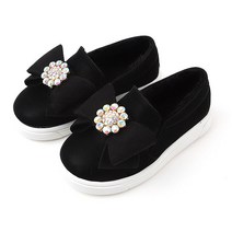 루루슈 여아용 꽃보석 스윗 리본 털 슬립온 JS04