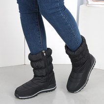 잠비 여성용 스노우 비즈 기모 패딩부츠