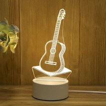 쿼르디 LED 아크릴 3D 무드등 USB 터치 스위치 3컬러 기타, 혼합색상