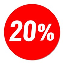 꼬모네임 원형 스티커 20% 45mm, 혼합색상, 2000개