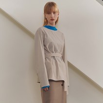 데카브 스티치 튜닉 블라우스 K221PSC702