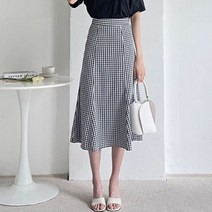 슈가펀 유트닐 체크 플레어 스커트