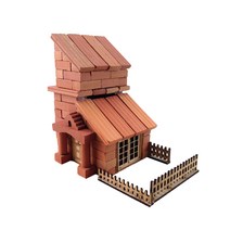 티처스 미니어쳐 DIY 벽돌집짓기 세트, 마당있는 2층집