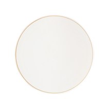 벨르디자인 매트스톤 원형 플레이트 S166, 화이트, 1개