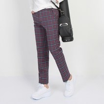 마인플로우 남성용 LI 자수 체크 골프 바지