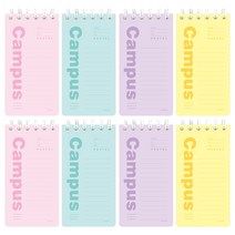 핑크풋 2000 파스텔 캠퍼스 기자 수첩 4종 x 2p 세트 90매, Pink, Mint, Purple, Yellow, 1세트