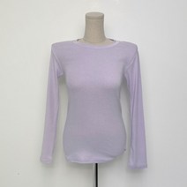 플랜데이 여성용 쫀쫀원단 데일리 라운드 긴팔 티셔츠 2p