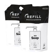 화이트트리 1종 안심 주방세제 리필, 2개, 1000ml