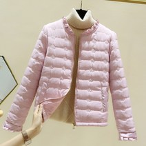 셀레네 여성용 슬림라인 넥포인트 패딩 자켓