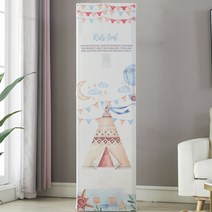 마켓A 스판 스탠드 사각 에어컨커버, 인디언텐트