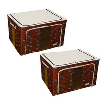 모던 리빙박스 120L, 캐릭터브라운, 2개