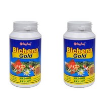 핑퐁 비치나골드 금붕어 비단잉어 사료, 250g, 2개