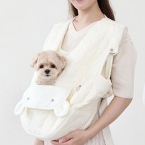 리토가토 강아지 보들리 앞가방, 크림