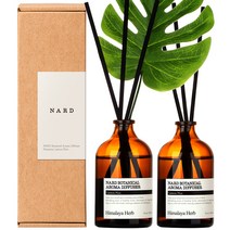 부케가르니 나드 보타니컬 아로마 디퓨저 100ml x 2p + 몬스테라, 레몬민트, 1개