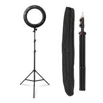 LED 링라이트 45.5cm+슈퍼스탠드+스탠드 전용가방 세트, KIT-RL18-06(블랙), 1세트