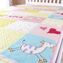 아미데코 유아용 애니팜 순면 방수요 패드, 핑크