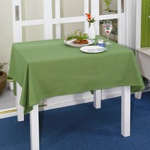 나산데코 면 테이블커버, 에버그린, 8인용(240 x 140 cm)