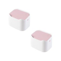앤티스 이어니어 원터치 미니 쓰레기통, 핑크화이트, 2개