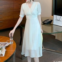 루나걸 이너틸 브이넥 원피스