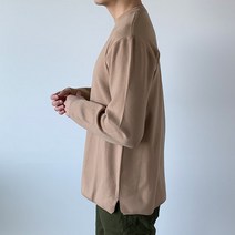 제제 남성용 밑단 옆단트임 미니멀 오버 니트