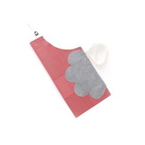 씨오브비 주방용 카페용 방수 앞치마, 레드, 1개