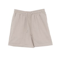 플랜데이 여성용 데일리 코튼 밴딩 반바지