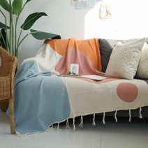 케이트가든 물감 패턴 소파커버 담요