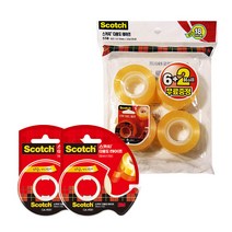 쓰리엠 스카치 다용도 리필 550 18mm x 30m 8p +디스펜서 581 18mm x 15m 2p, 혼합색상, 1세트