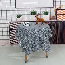 코튼린넨 패턴 가리개 천 식탁보, 13, 90 x 90 cm