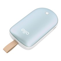 알로코리아 2 in 1 보조배터리 5000mAh 충전식 손난로 겸용, WM501, 민트