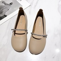 반짝반짝 스트랩 동글이 플랫 단화