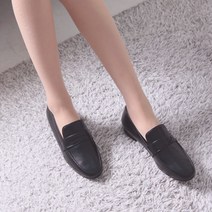 르본디 여성용 수제 발편한 페니 가죽 드라이빙 로퍼 2cm