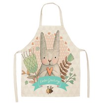 카리스 북유럽 린넨 레빗 다용도 앞치마 47 x 38 cm, A05, 1개