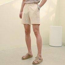 플레이즈 남성용 뒷밴딩 베이직 면 반바지