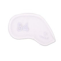 뉴즐 담카우 사피아노 더블사이드 넘버 54도 웨지커버 DBNIRSPA0002, 올화이트 + 화이트자수