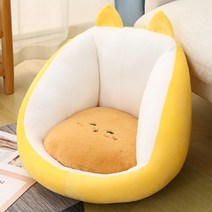 더이브닝 푹신 애니멀 좌식의자 L, 03 고양이