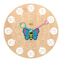 해피바이러스 팬콧 교육용 무소음 아이방 벽시계, 나비(PT2062)