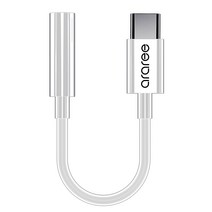 아라리 갤럭시 노트10 USB C타입 to 3.5mm 이어폰 변환 젠더, White, 1개