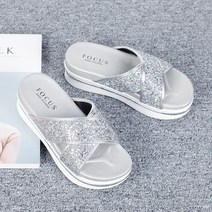 풍유 여성용 엑스 포인트 키높이 슬리퍼 5.3cm