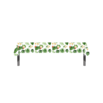 일회용 하와이안 서머 파티 식탁보 그린 130 x 220 cm, 1개, 1개입