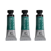 신한화구 전문가 과슈 3p 퍼머넌트 그린 딥 A, 15ml, 1색