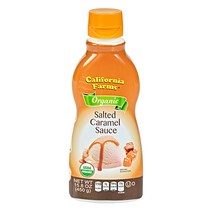 캘리포니아팜스 유기농 솔티드 카라멜 소스, 450g, 1개