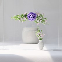 그리움 한가득 납골당리스 + 부착식화병, 퍼플(화병)